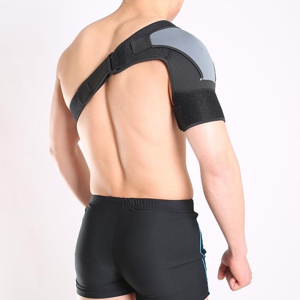 2 PCS Men Sports Prevent Shoulder Dislocation Protector Adult Fixed Shoulder Strap Shoulder Protector, SIZE:one size(Black)