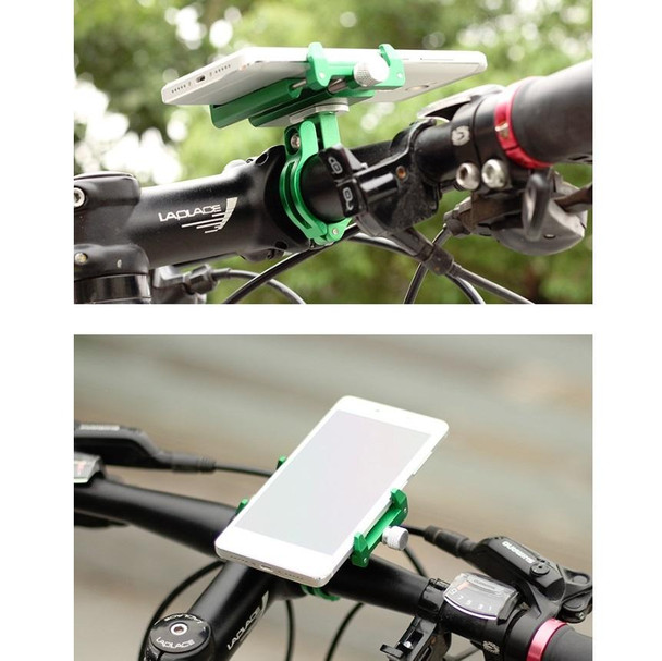 GUB Bicycle Aluminum Alloy Mobile Phone Bracket Navigation Bracket Motorcycle Mobile Phone Holder(Black)