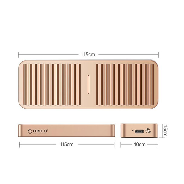 ORICO M223C3-G4-RG USB3.2 20Gbps M.2 NVMe SSD Enclosure(Gold)