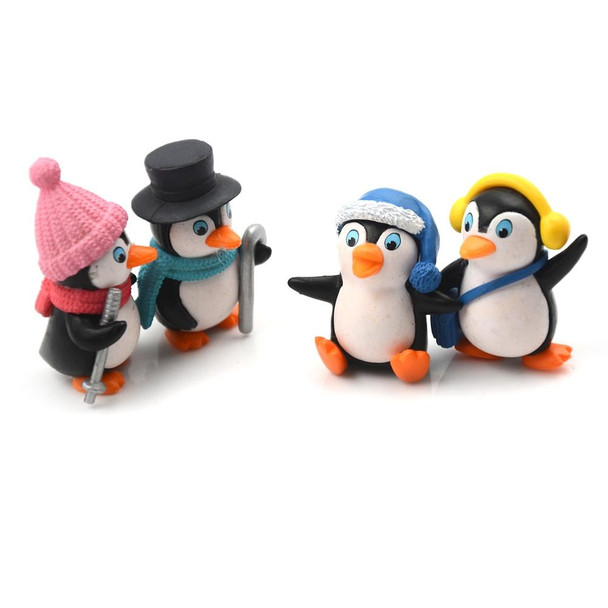 2 PCS Winter Penguin Doll Mobile Phone Pendant Toy Fleshy Decoration, Specification:Blue Hat Penguin