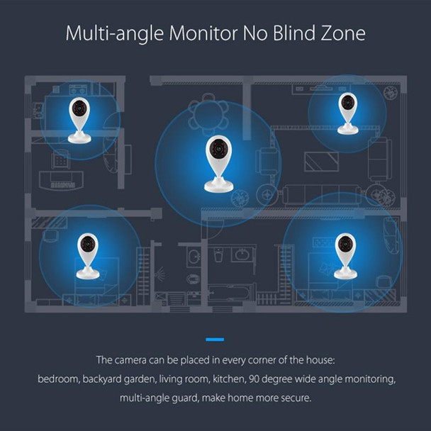 NEO NIP-55AI Indoor WiFi IP Camera, with IR Night Vision & Multi-angle Monitor & Mobile Phone Remote Control