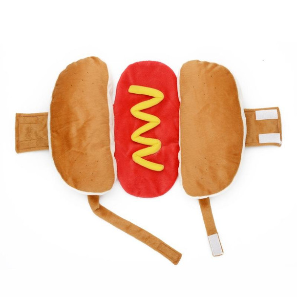 Funny Burger Pet Clothes Dogs Cat Fall Winter Hot Dog Pet Clothes, Size: S