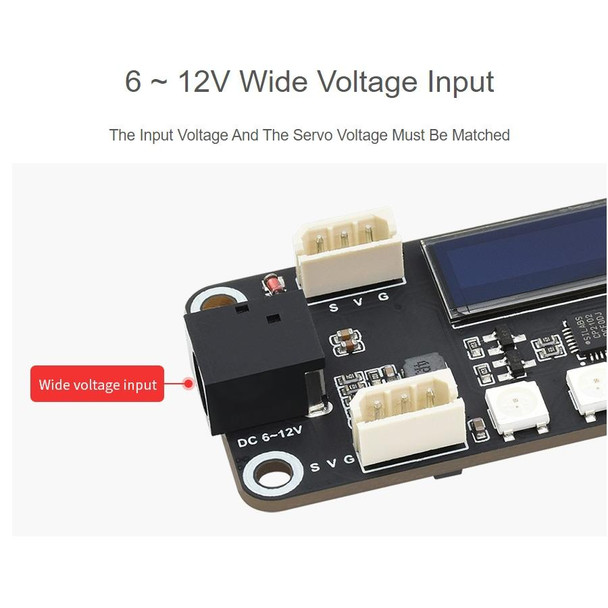 Waveshare ESP32 Servo Driver Expansion Board, Built-In WiFi and BT