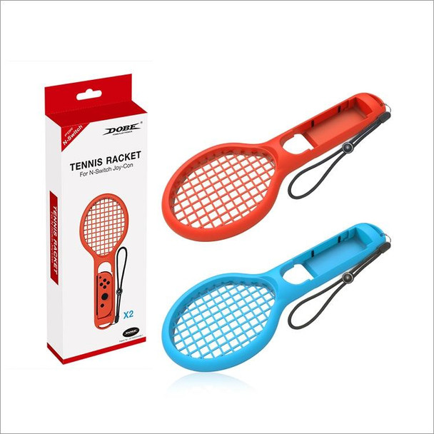BODE Left and Right Small Handle Tennis Racket NS Game Grip Sports Game Handle TNS1843 for Switch(Red and blue)