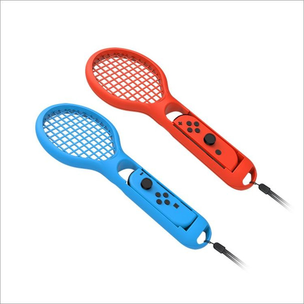 BODE Left and Right Small Handle Tennis Racket NS Game Grip Sports Game Handle TNS1843 for Switch(Red and blue)