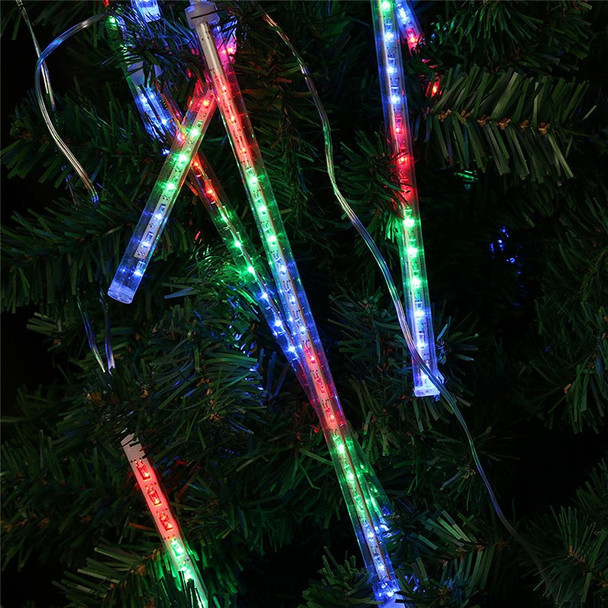 30cm 8 Light Bars Meteor Shower Lamp, 17 LED Meteor Shower Lamp for Christmas(Colorful Light)