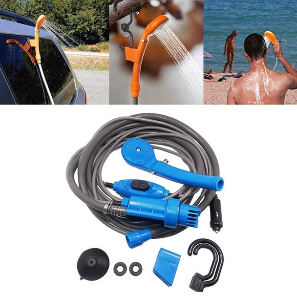 12V Portable Outdoor Car Electric Shower Sprinkler Washer (Blue)