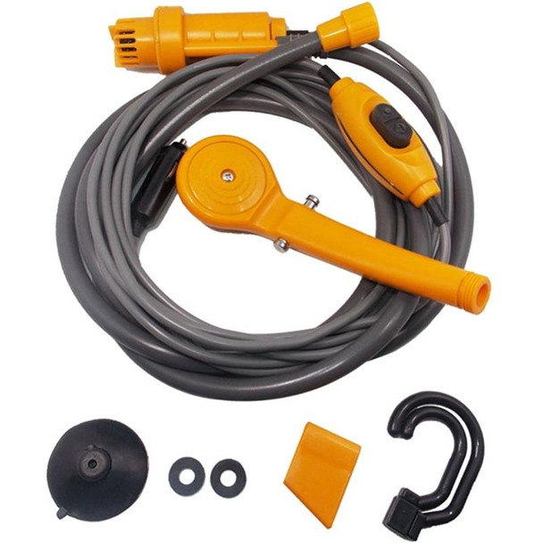 12V Portable Outdoor Car Electric Shower Sprinkler Washer (Yellow)