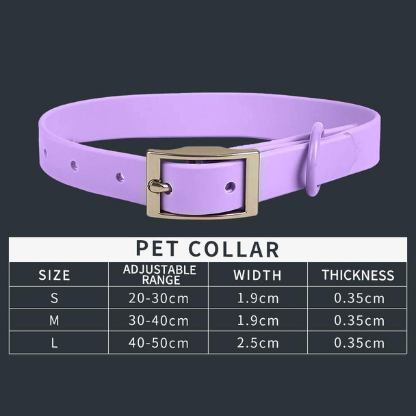 PVC Pet Loop Horsarine Dog Collar, Size: L(Black)