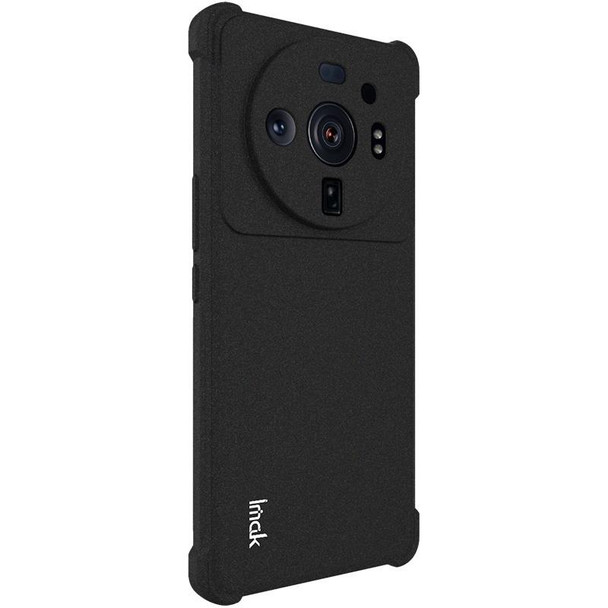 Xiaomi 12S Ultra 5G IMAK All-inclusive Shockproof Airbag TPU Case with Screen Protector(Matte Black)