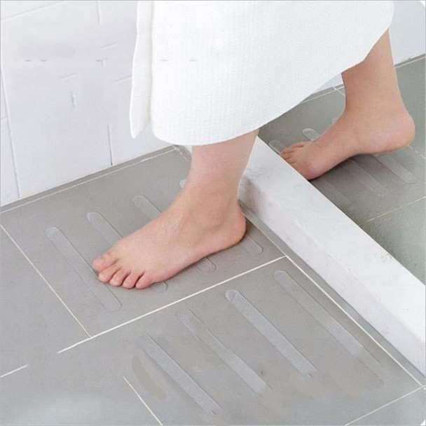 50 PCS  Stairs And Steps Non-slip Tape Bathroom Shower Room Anti-slip strip Bathtub Transparent Anti-slip Stickers, Size:2x20CM