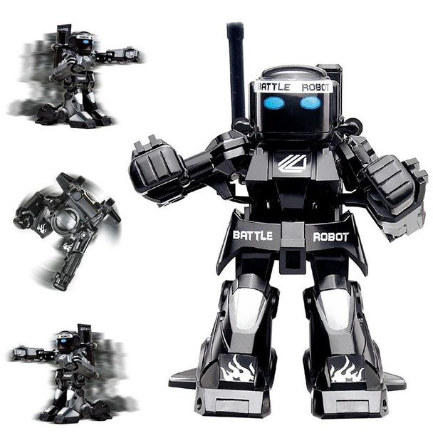 777-615 Battle RC Robot 2.4G Body Sense Remote Control Toys - Kids Gift Toy Model Mini Smart Robot Battle Toys - Boys(White)