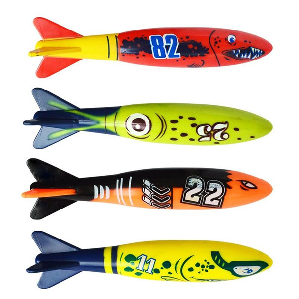 4PCS Torpedo Diving Swimming Pool Toys Children Summer Water Toys