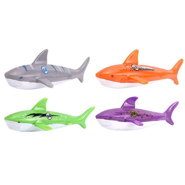 4PCS Sharks Diving Swimming Pool Toys Children Summer Water Toys