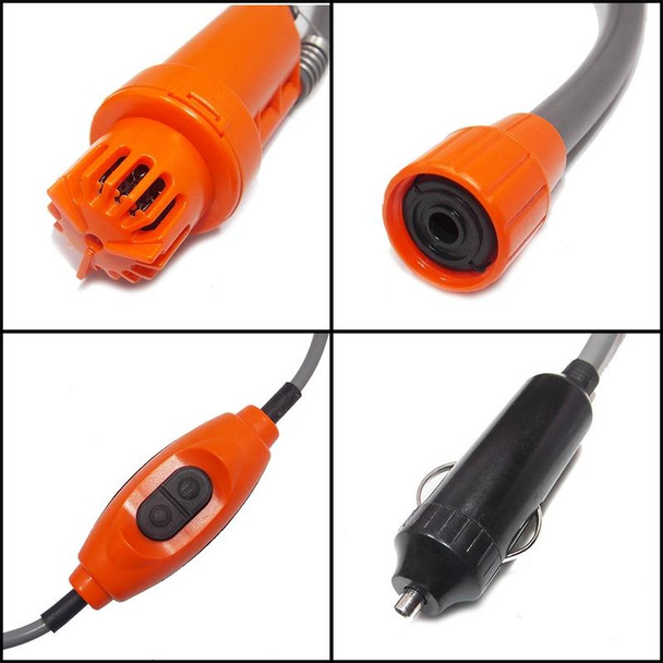 12V Portable Outdoor Car Electric Shower Sprinkler Washer (Orange)