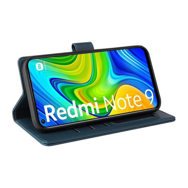 Xiaomi Redmi Note 9 / 10X 4G GQUTROBE Skin Feel Magnetic Leather Phone Case(Blue)