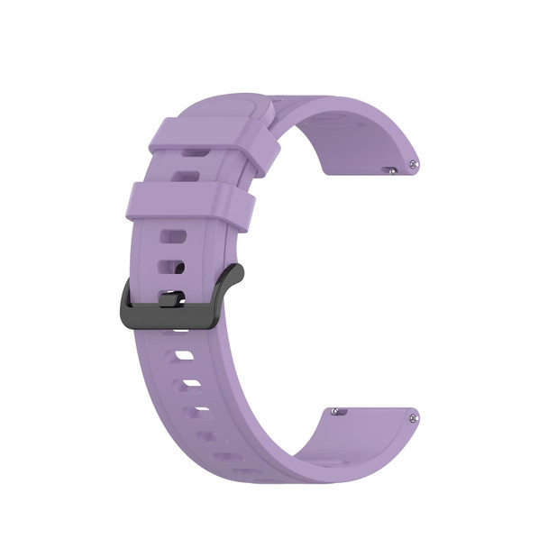 Xiaomi MI Watch Color 2 22mm Solid Color Soft Silicone Watch Band(Purple)