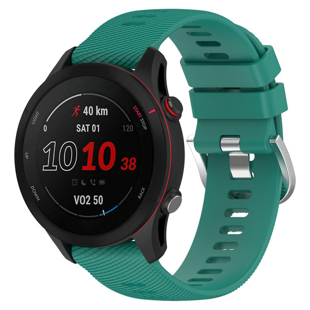 Garmin Venu 2S 18mm Solid Color Silicone Watch Band(Green)