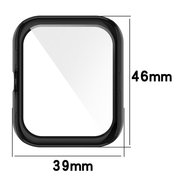 Amazfit Bip3 / Bip3 Pro PC+ Toughened Film Fully Enclosed Protective Watch Case(Transparent White)