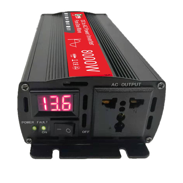 Gurxun 8000W High Power Household Car Sine Wave Inverter, Specification: 24V To 220V