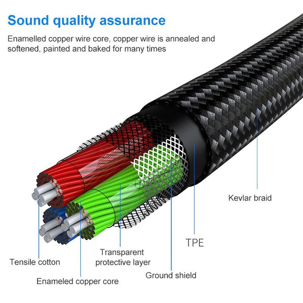 A13 3.5mm Male to 3.5mm Female Audio Extension Cable, Cable Length: 1.5m (Black)
