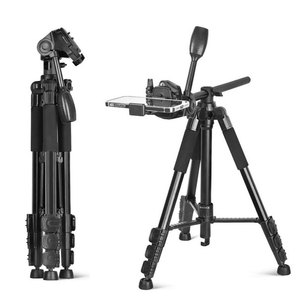 QingZhuangShiDai Q111H Aluminum Alloy Mobile Phone Camera Photography Tripod(Black)