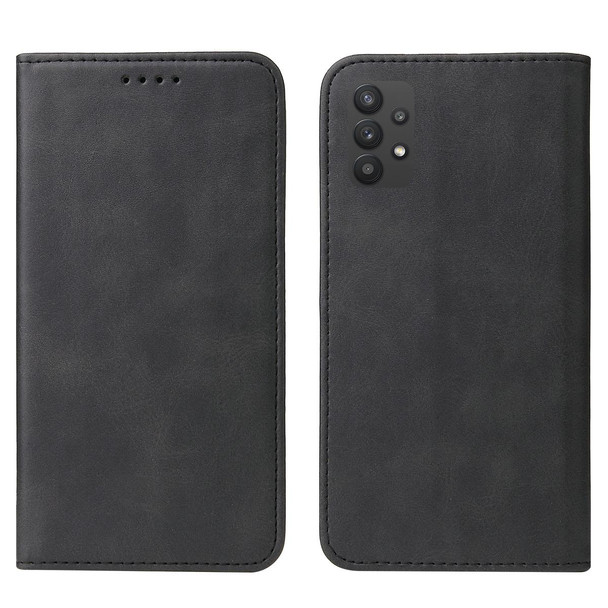 Samsung Galaxy A32 4G / A32 Lite Magnetic Closure Leather Phone Case(Black)