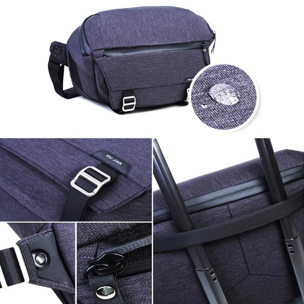 XIUJIAN Crossbody Waterproof Lightweight SLR Camera Bag, Color: 10L Dark Gray