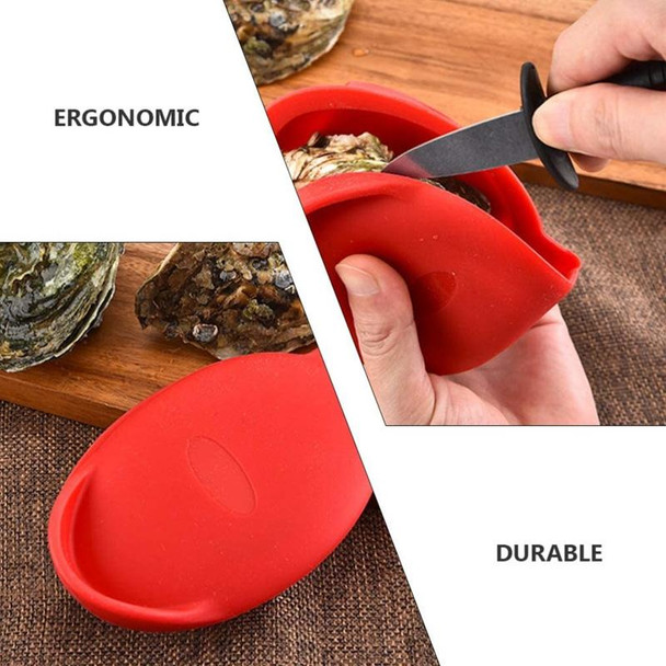 2 PCS Silicone Opened Oysters Hand Protection Tool(Grey)