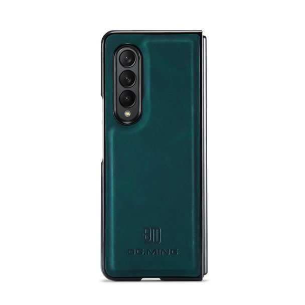 Samsung Galaxy Z Fold4 DG.MING M1 Series 3-Fold Multi Card Wallet + Magnetic Phone Case(Green)