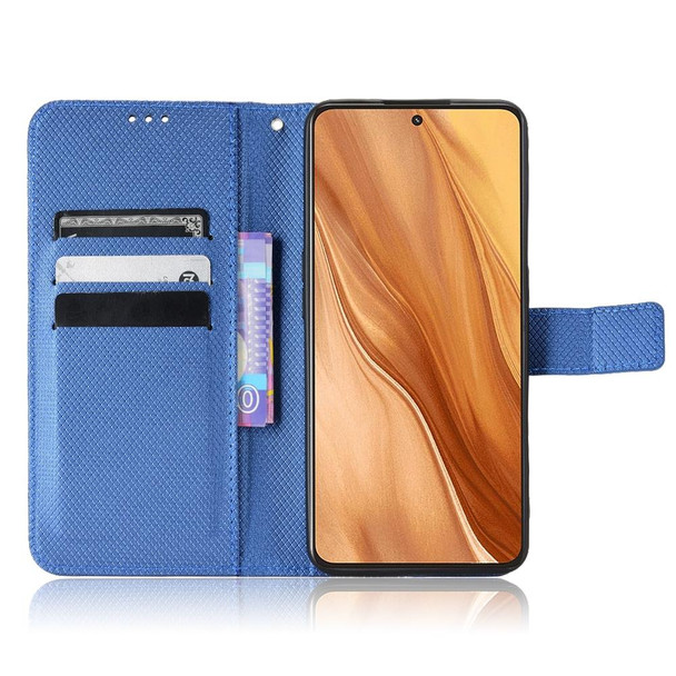 Realme GT2 Explorer Master Diamond Texture Leather Phone Case(Blue)