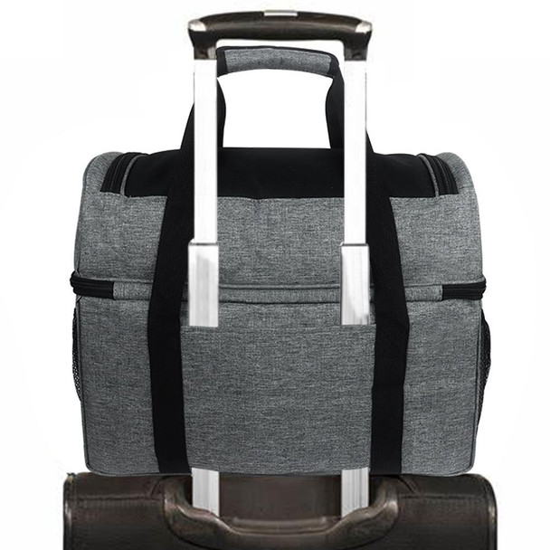 Bowling Tote Bag Portable Travel Sneaker Backpack(Grey)