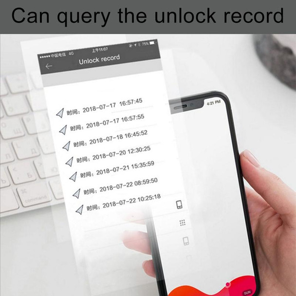 Intelligent Bluetooth Key Password Padlock Remote Unlocking for iOS / Android