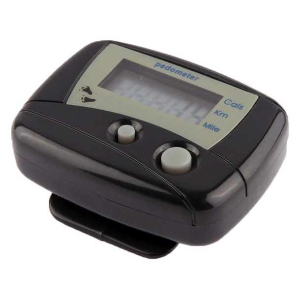 Multifunction Digital Electronic Pedometer Step Counter(Black)