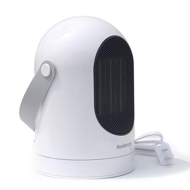 600W Winter Mini Electric Warmer Fan Heater Shaking Head Desktop Household Radiator Energy Saving, EU Plug (White)