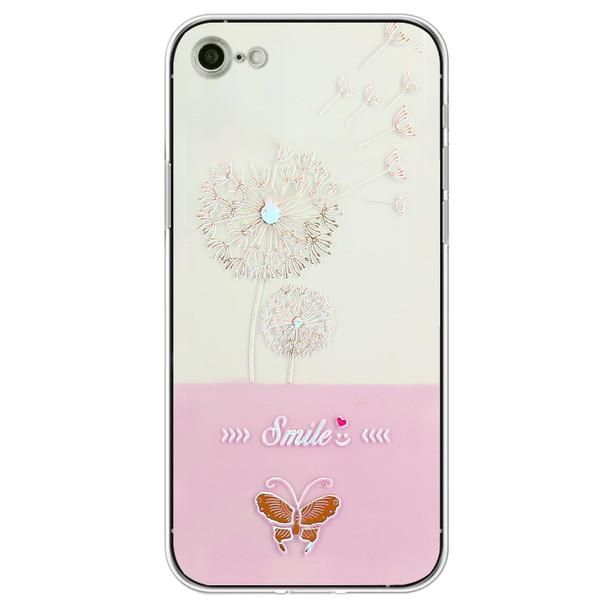 Bronzing Butterfly Flower TPU Phone Case - iPhone SE 2022 / SE 2020 / 8 / 7(Dandelions)