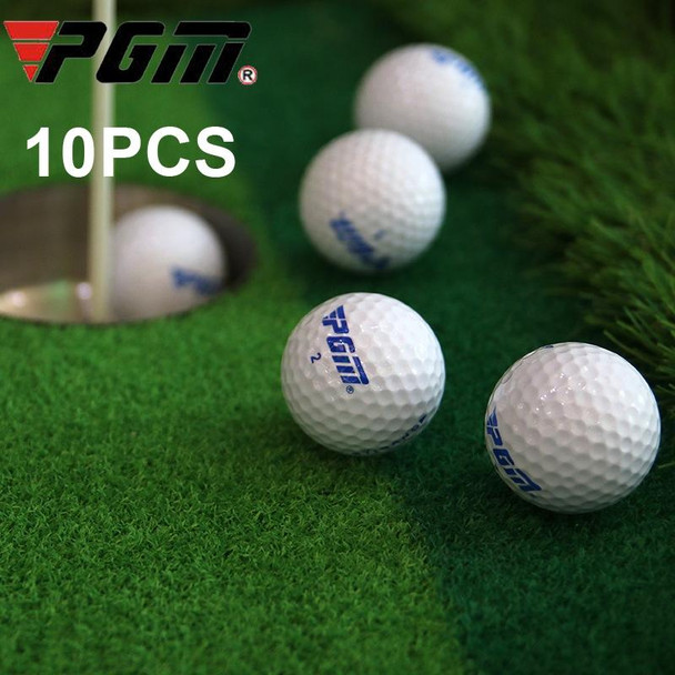 10 PCS PGM Q002 Golf Game Ball Dual Layer Practice Ball