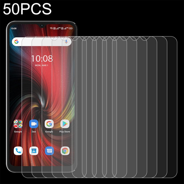 50 PCS 0.26mm 9H 2.5D Tempered Glass Film - UMIDIGI F3 5G