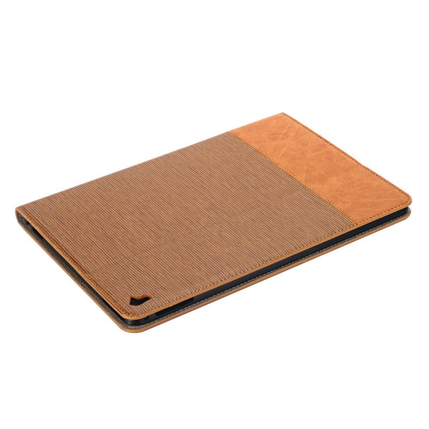 Cross Texture Horizontal Flip Leatherette Case with Holder & Card Slots & Wallet for iPad Pro 9.7 inch(Brown)