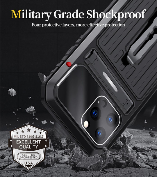 Armor Shockproof Splash-proof Dust-proof Phone Case - iPhone 14 Pro(Red)