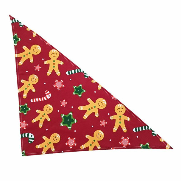 3 PCS Dog Saliva Towel Pet Triangle Bib(Christmas 1)