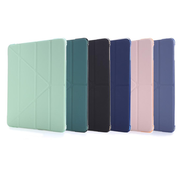 iPad 9.7 (2018) & (2017) Airbag Deformation Horizontal Flip Leather Case with Holder & Pen Holder(Pink)