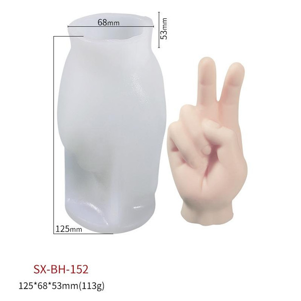 DIY Hand Shaped Scented Candle Silicone Mold, Specification: BH-152