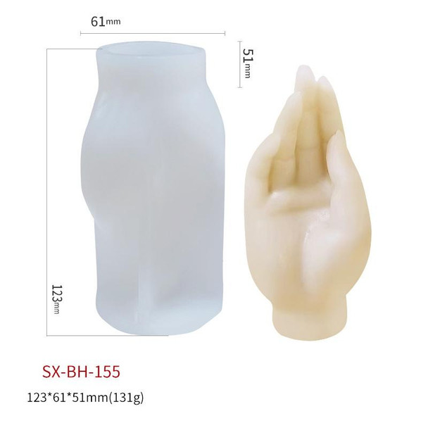DIY Hand Shaped Scented Candle Silicone Mold, Specification: BH-155