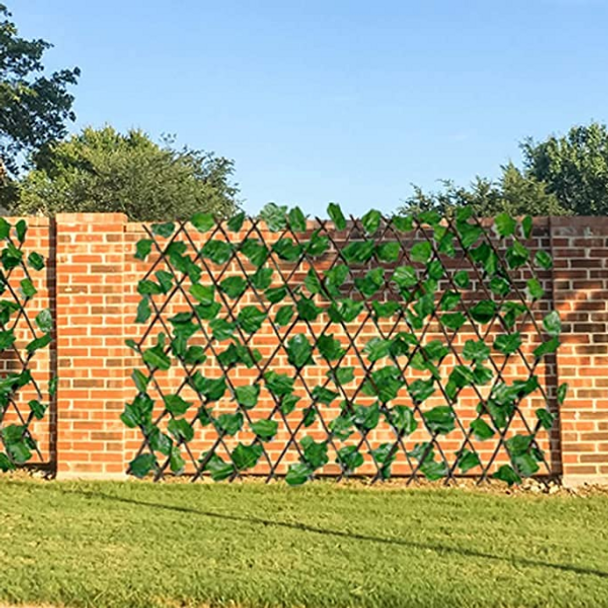 Expandable Trellis With Artificial Leaves