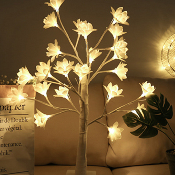 Wired Decorative Tree Table Lamp