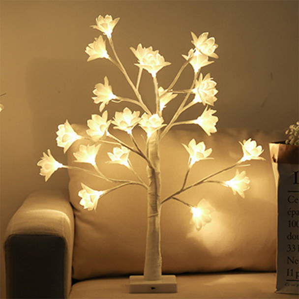Wired Decorative Tree Table Lamp
