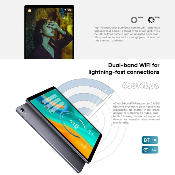 CHUWI HiPad Plus Tablet PC, 11 inch, 4GB+128GB, Android 10.0, MT8183 Octa Core up to 2.0GHz, Support Bluetooth & Dual Band WiFi & OTG & TF Card(Black)