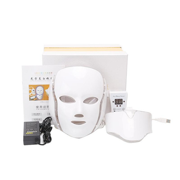 7 Color LED Facial Mask Photon Mask Skin Rejuvenation Face Beauty Machine, EU Plug