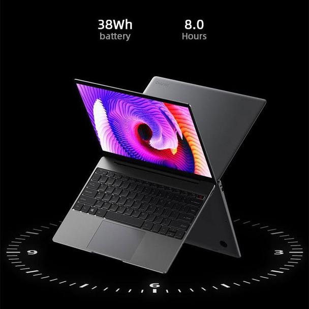 CHUWI GemiBook Pro, 14 inch, 8GB+256GB, Windows 10 Home, Intel Gemini Lake J4125 Quad Core 2.0GHz, Support WiFi 6 / Bluetooth / TF Card Extension (Dark Gray)